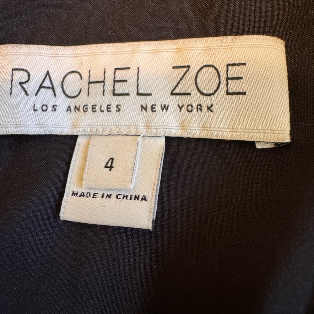 Rachel Zoe Mason Jumpsuit Women’s Size 4 Wrap Plunge Metallic Fil Coupe Voile - Picture 7 of 11